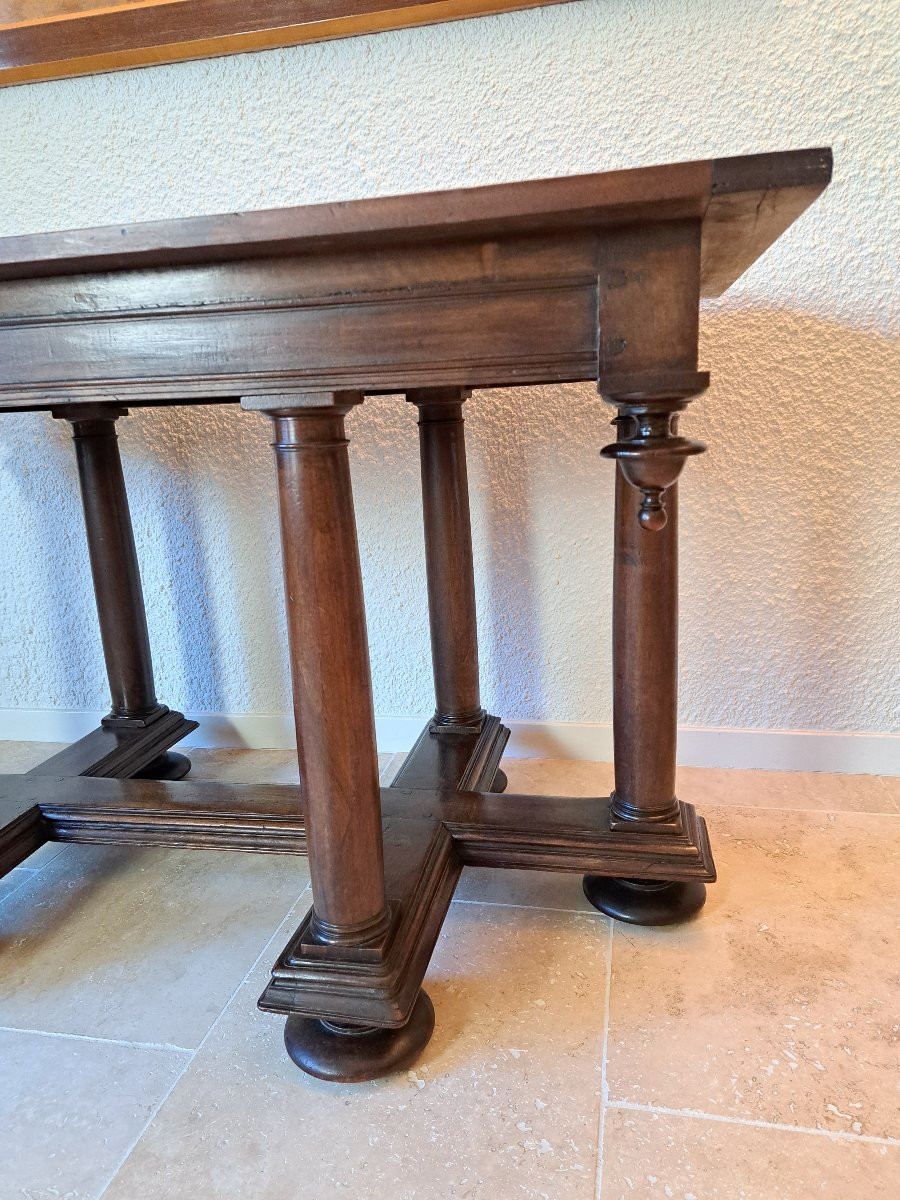 Renaissance Table, Carved Walnut, Partly 16th, 19th Century. -photo-3