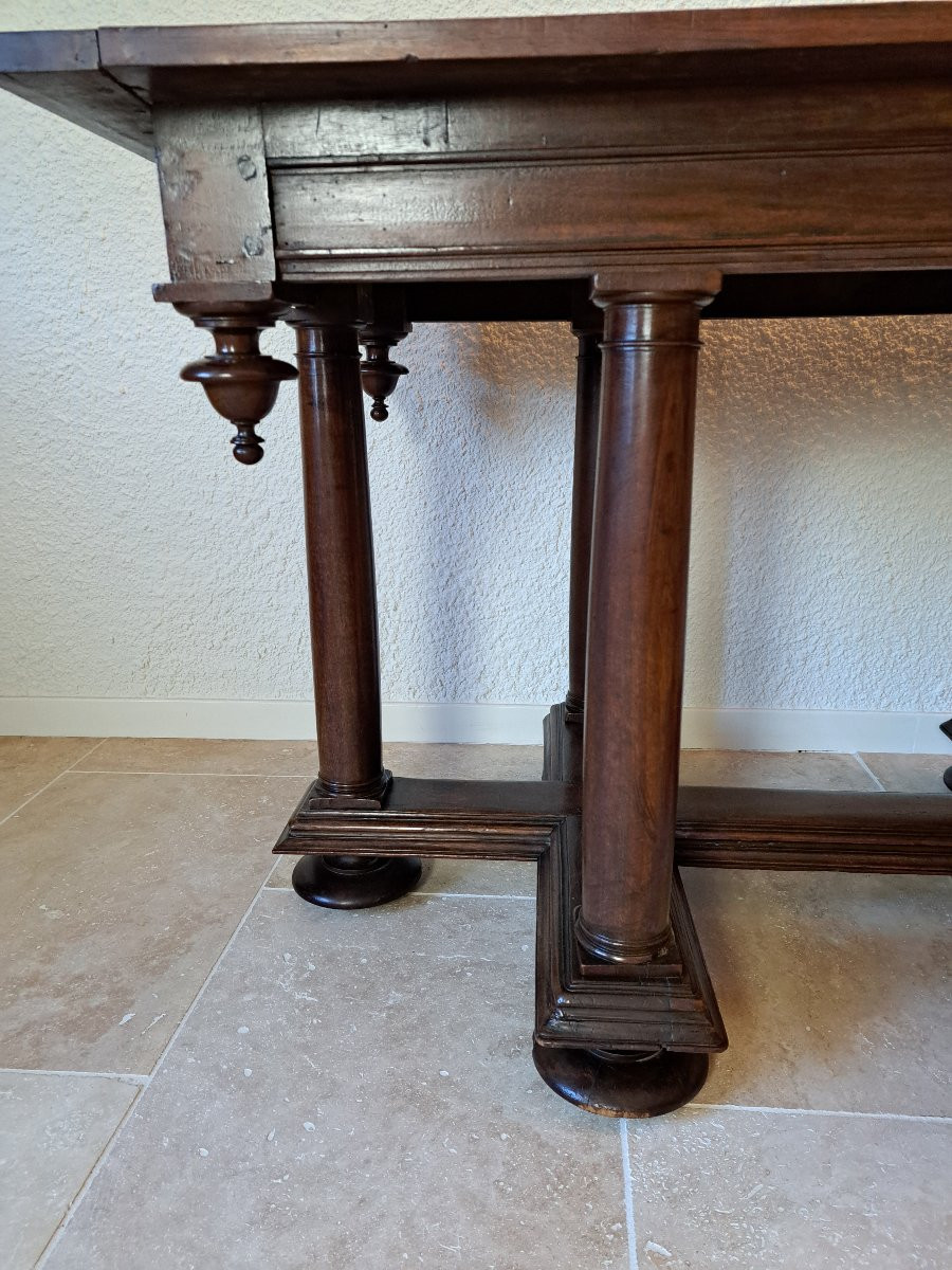 Renaissance Table, Carved Walnut, Partly 16th, 19th Century. -photo-4