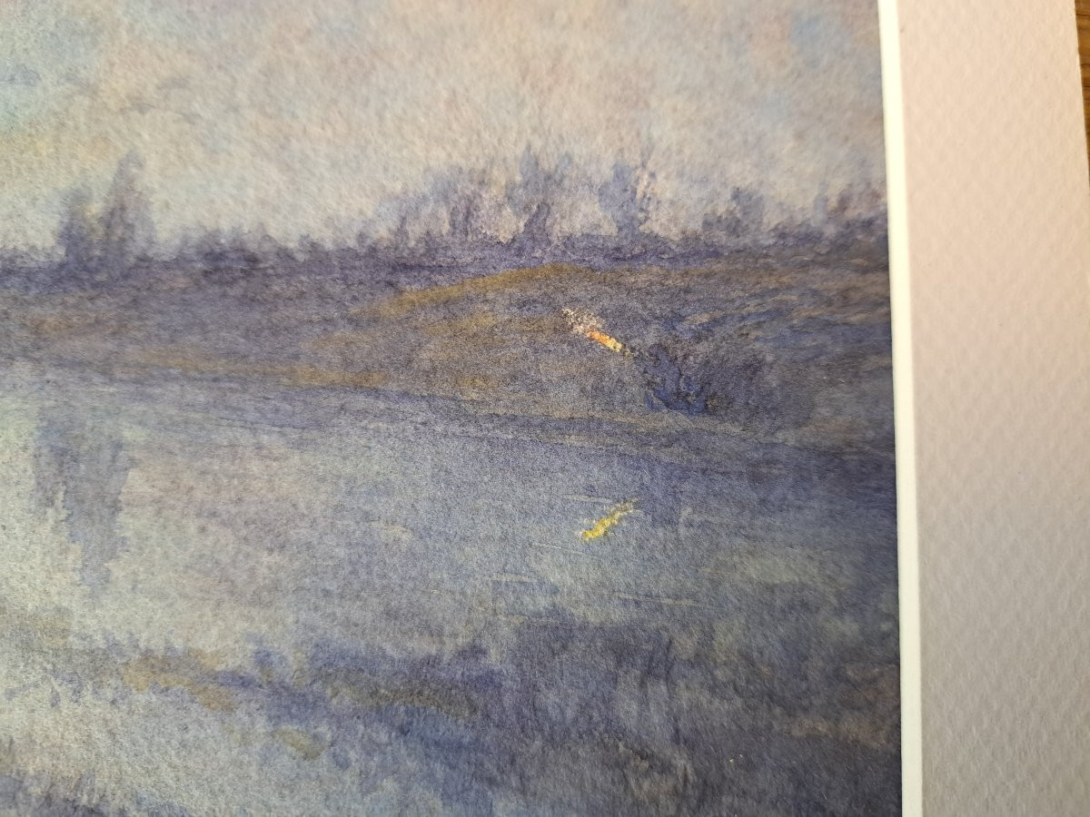 Louis Alfred Andrieux, Duck Hunt, Drawing, Early 20th Century. -photo-3