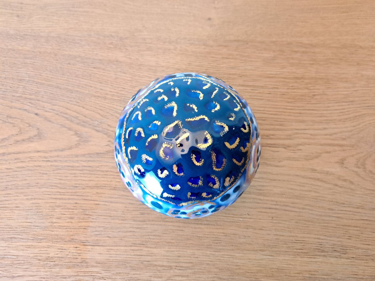 Camille Tharaud , Boite bombée , Art Déco , Porcelaine , XX°. -photo-3