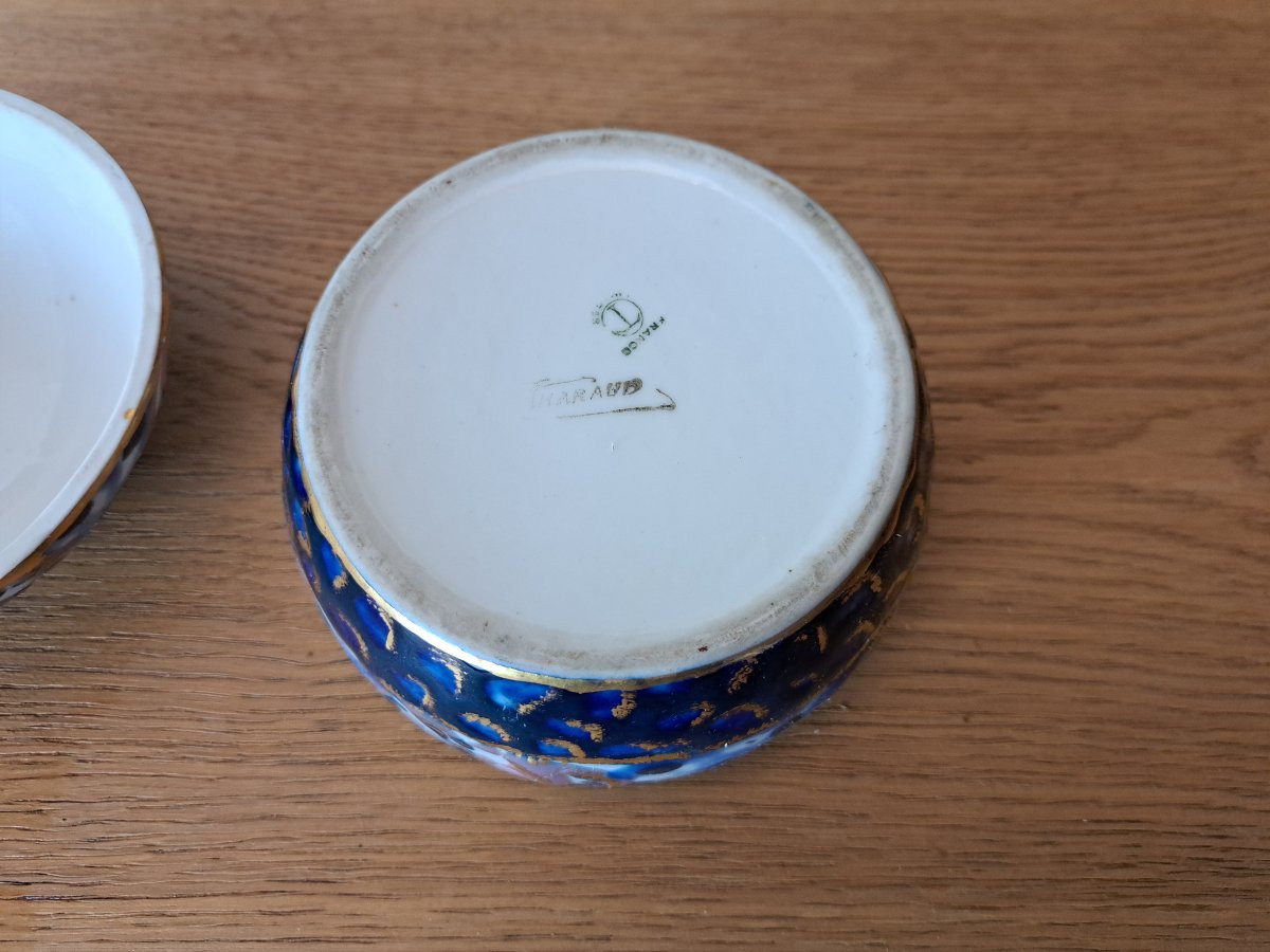 Camille Tharaud , Boite bombée , Art Déco , Porcelaine , XX°. -photo-5