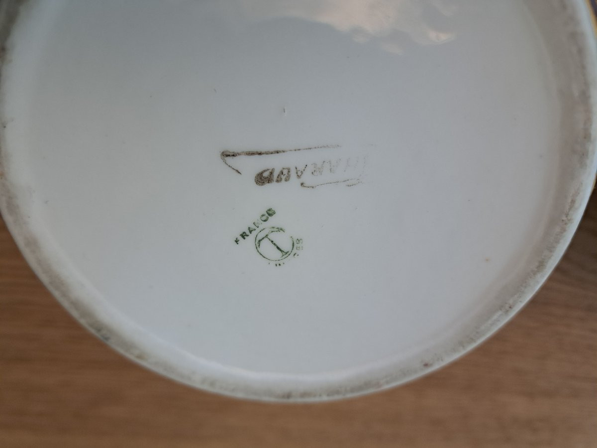 Camille Tharaud , Boite bombée , Art Déco , Porcelaine , XX°. -photo-6