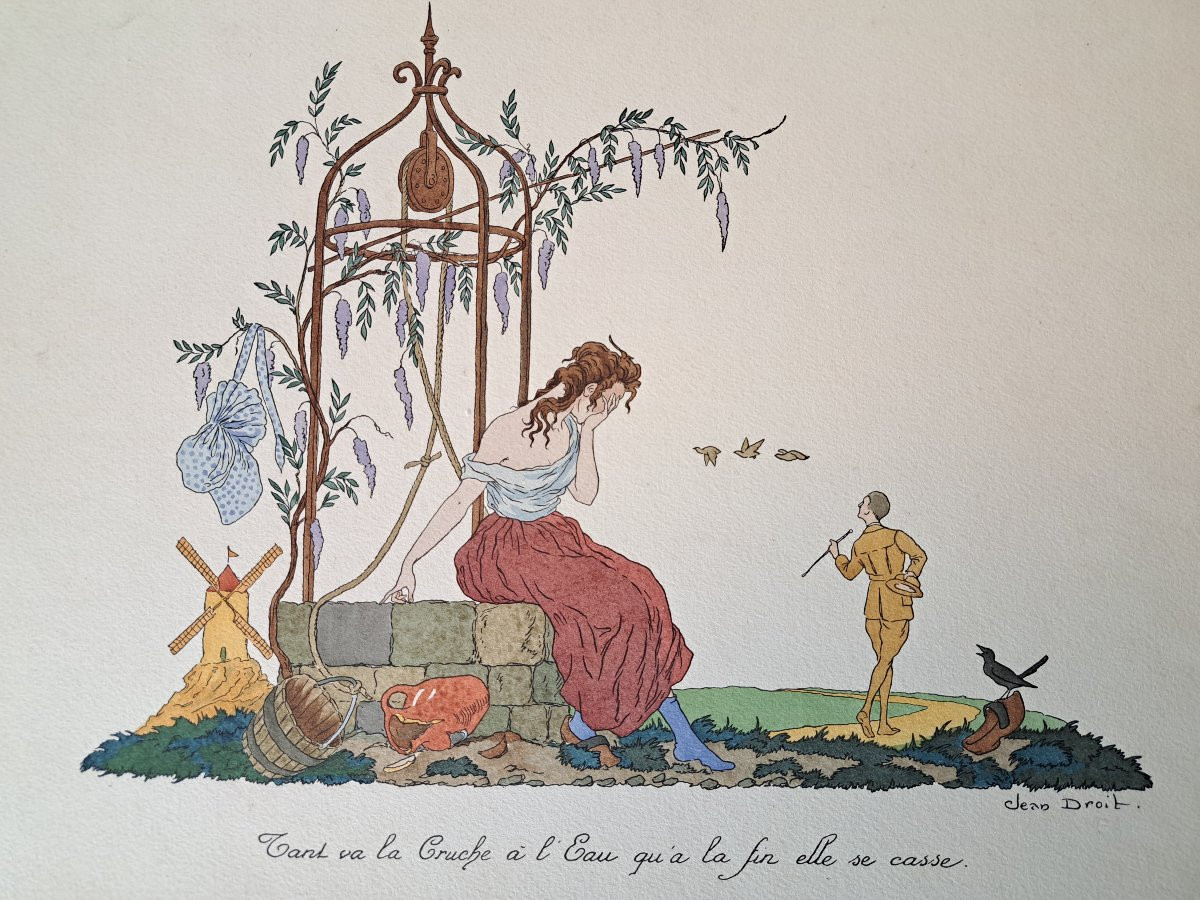 Jean Droit, Stencil Print, 20th Century. -photo-3