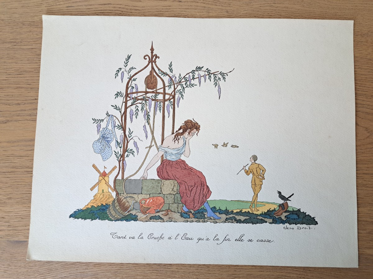 Jean Droit, Stencil Print, 20th Century. 