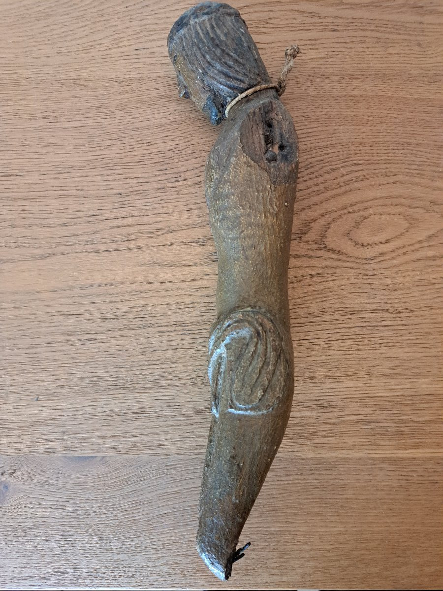 Christ, Polychrome Wood, Gothic. -photo-1