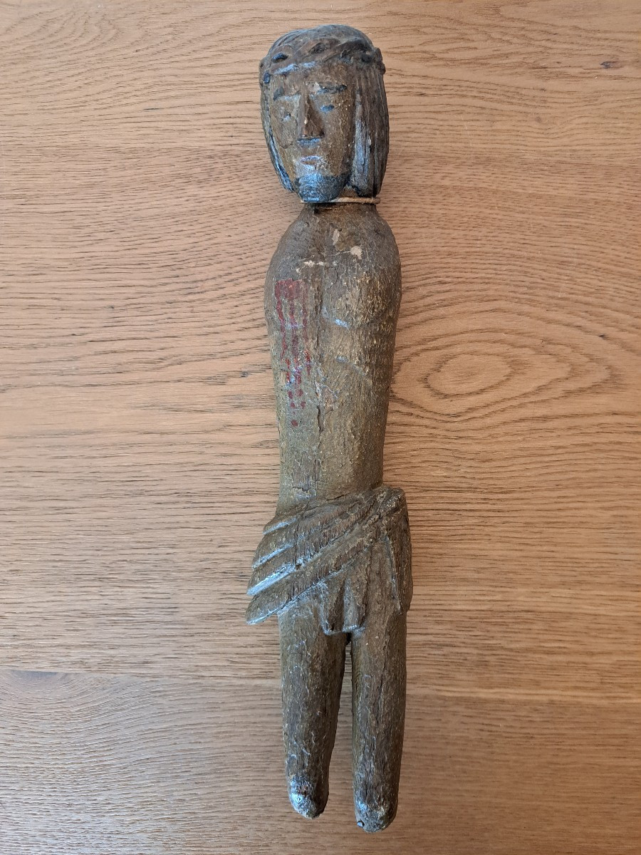 Christ, Polychrome Wood, Gothic. 