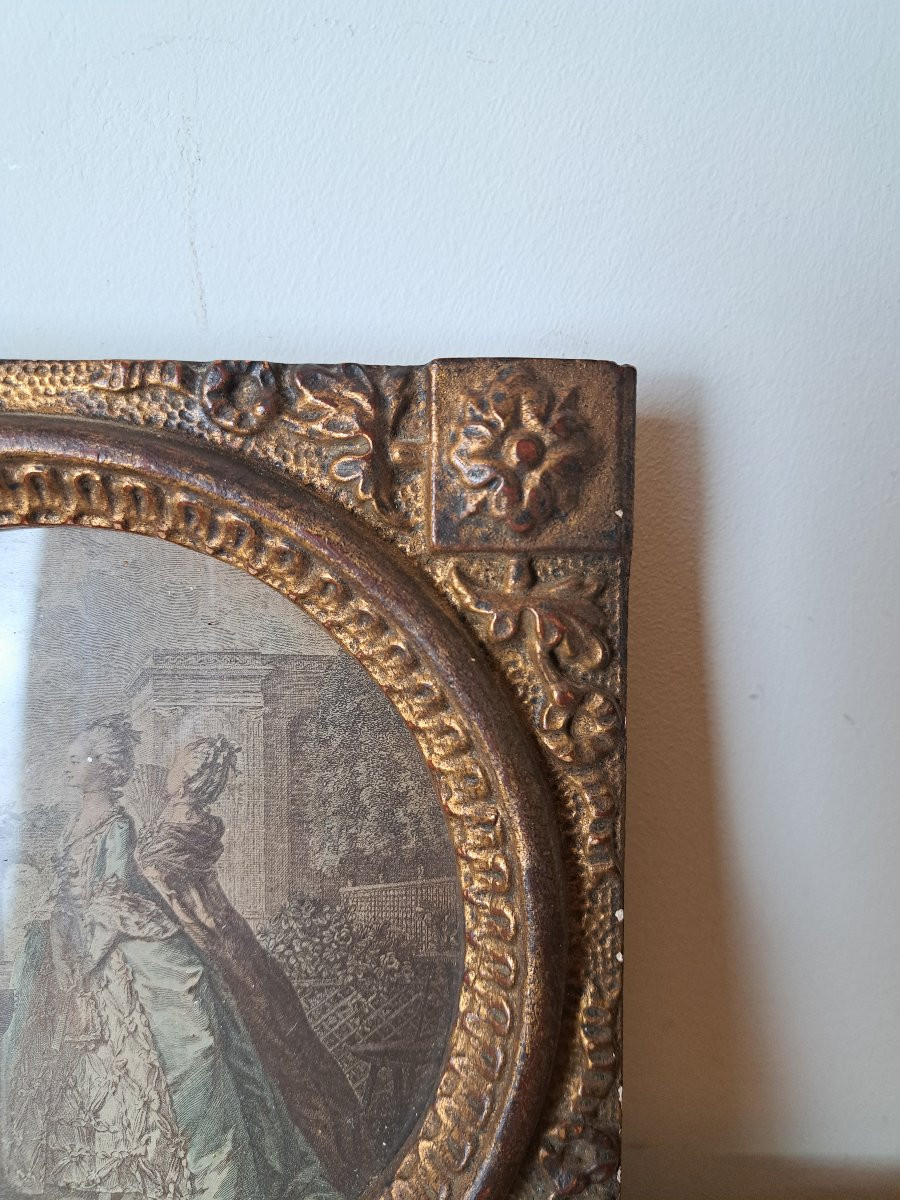Paire de cadres , Louis XVI , Fin XIX°/Début XX°.-photo-3