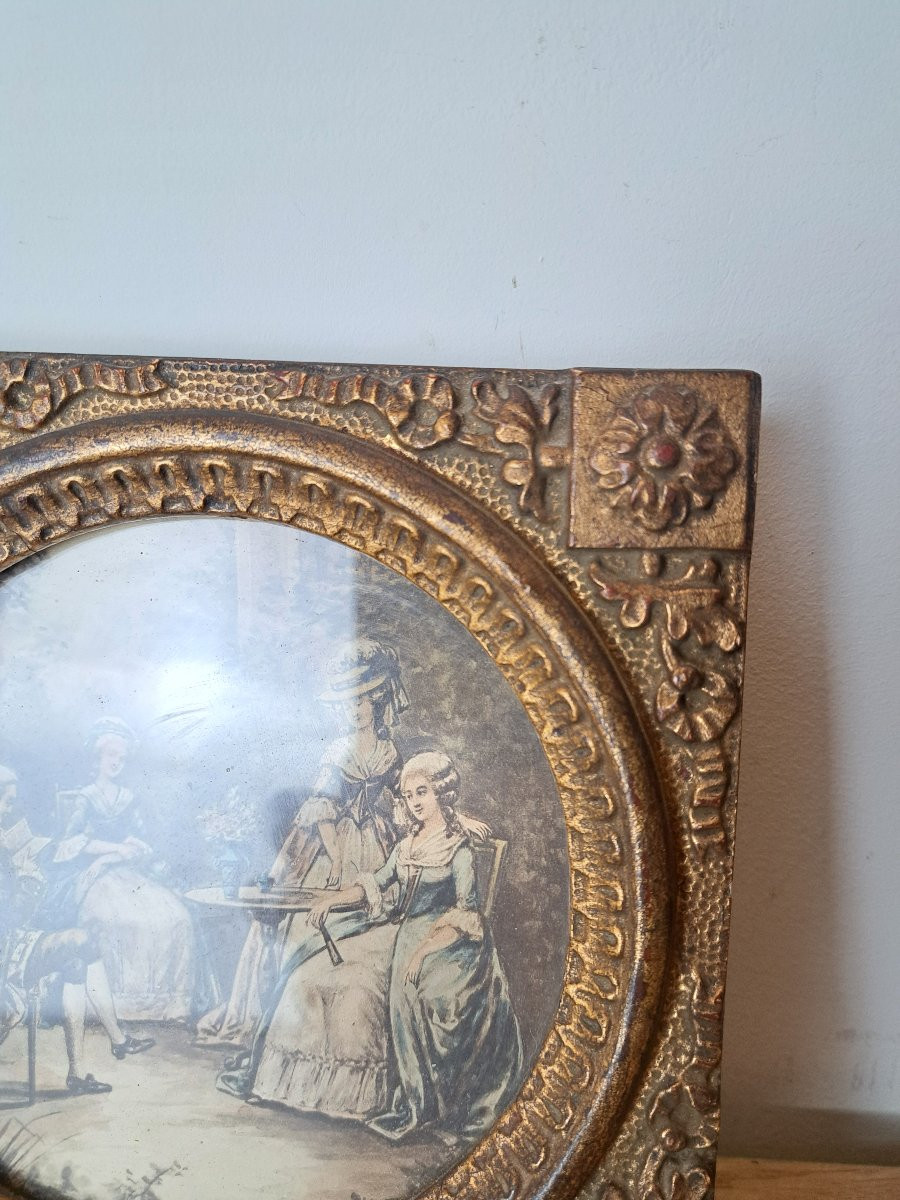 Paire de cadres , Louis XVI , Fin XIX°/Début XX°.-photo-4