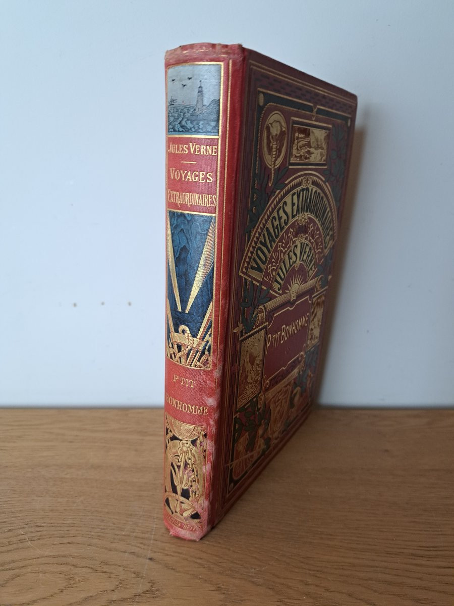 Jules Verne , P'tit Bonhomme , Collection Hetzel , Début XX°. -photo-2