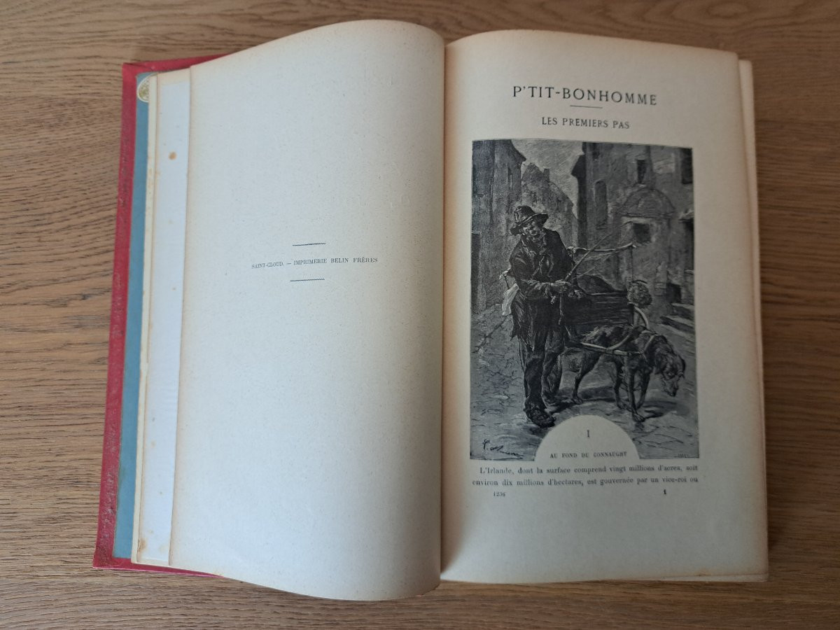 Jules Verne , P'tit Bonhomme , Collection Hetzel , Début XX°. -photo-4
