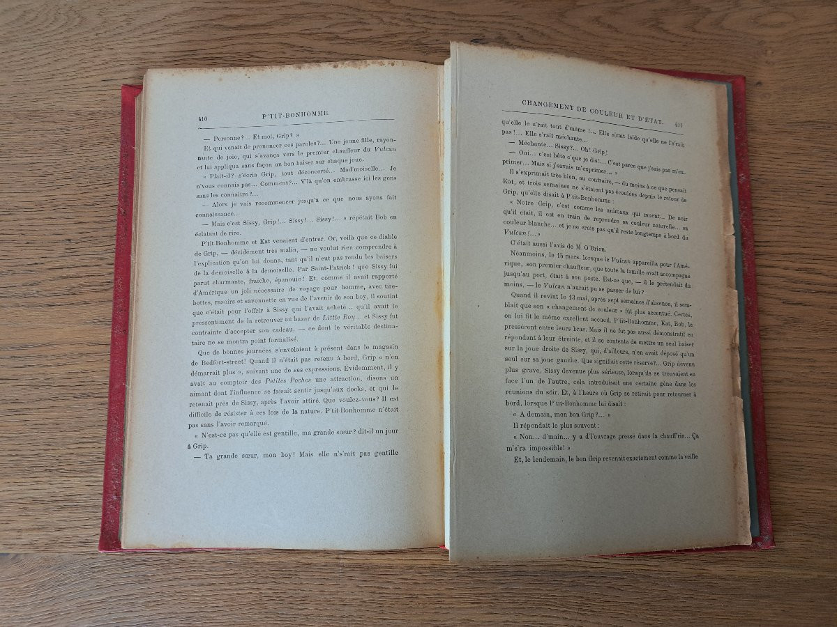 Jules Verne , P'tit Bonhomme , Collection Hetzel , Début XX°. -photo-5