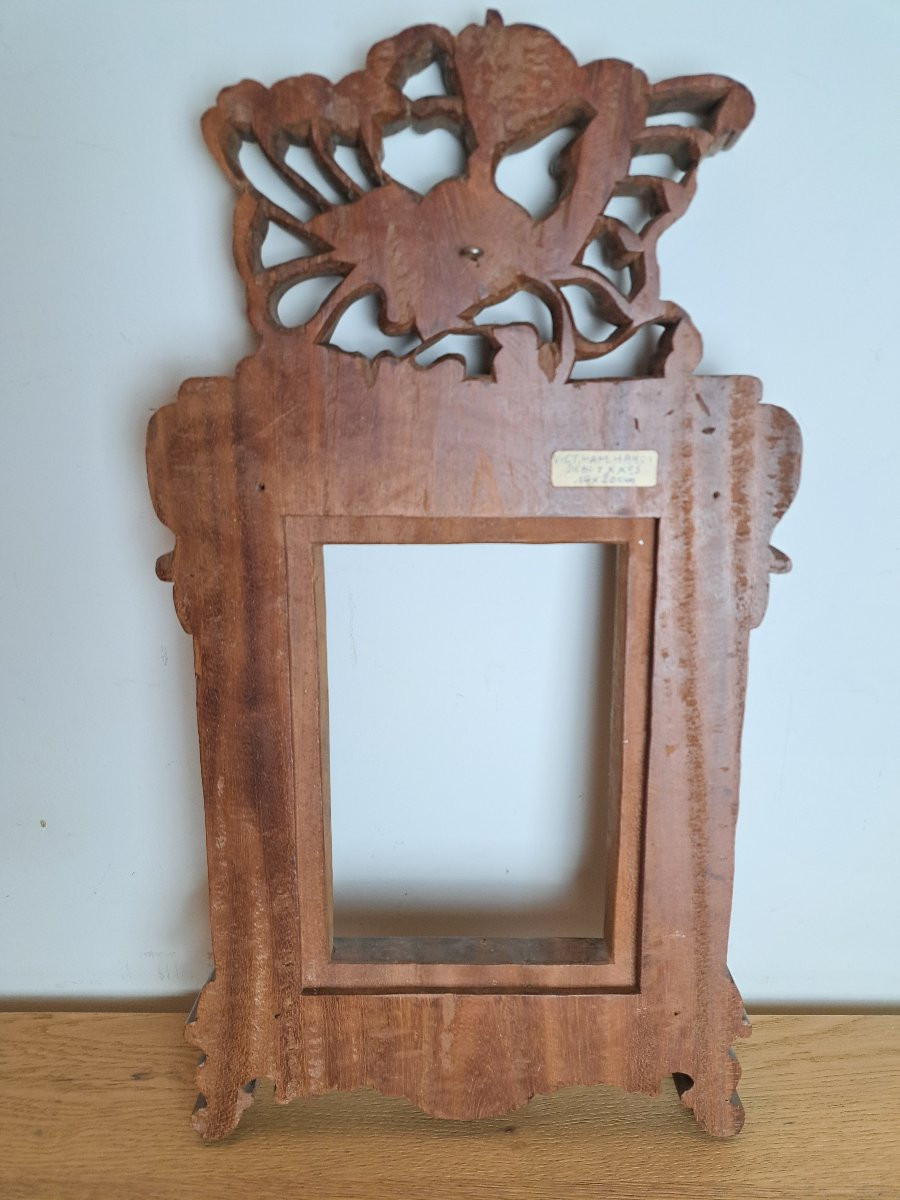 Paire De Cadres Sculptés Indochine Bois - 19ème Siècle