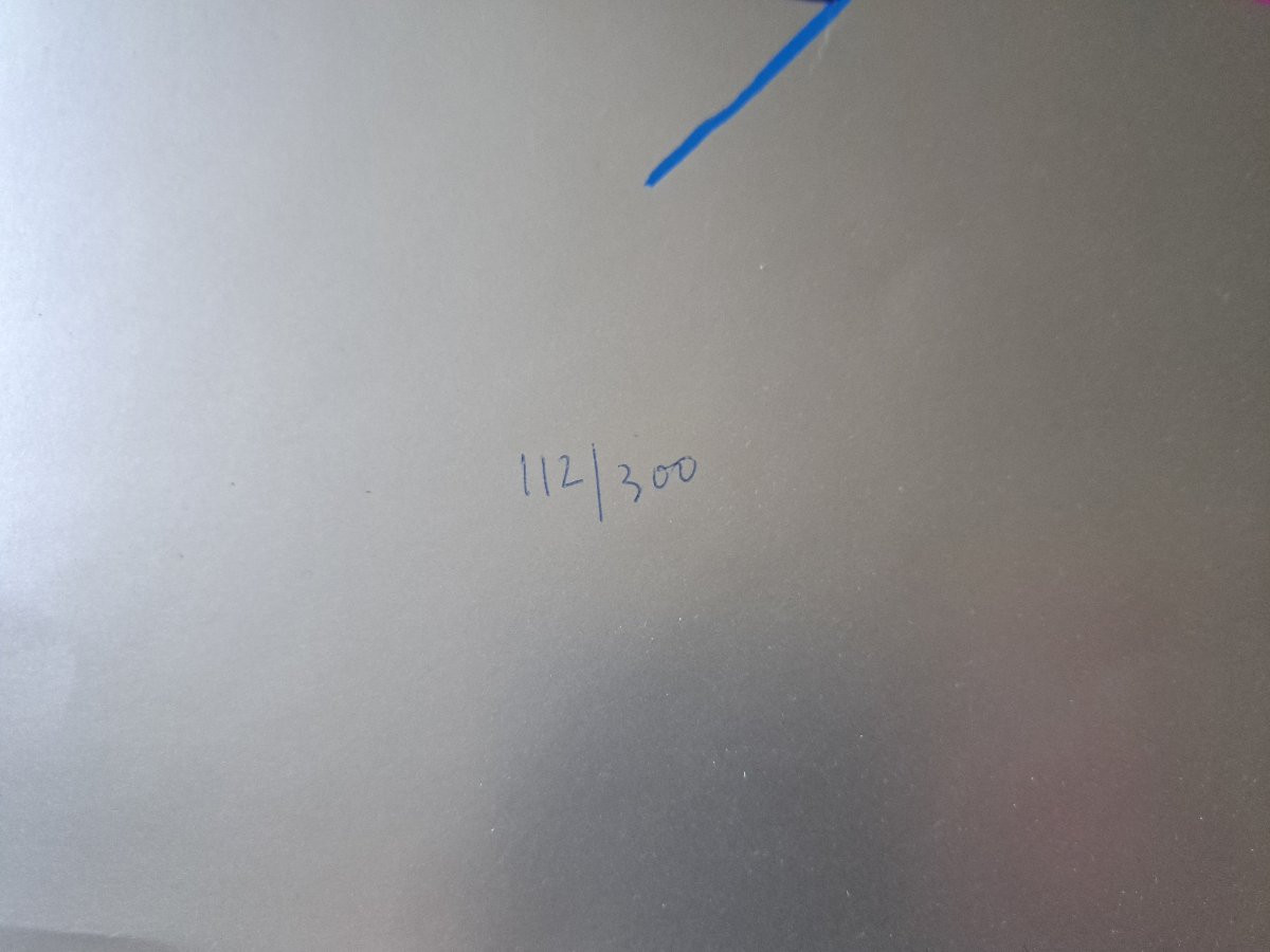 Abstraction , Sérigraphie , Signé , XX°. -photo-1