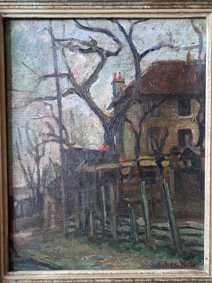 Le Plessis Robinson, Oil On Canvas, Signed, Early 20th Century. -photo-2