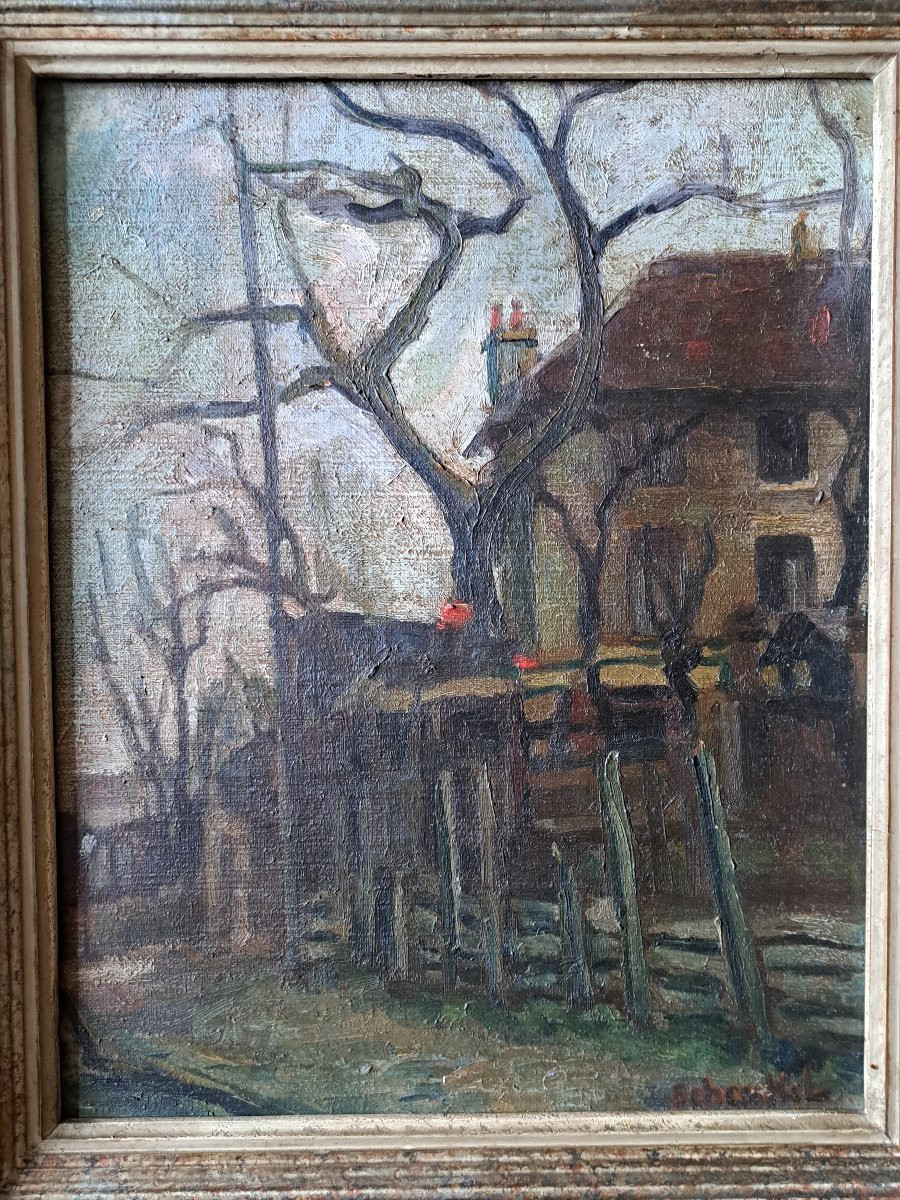 Le Plessis Robinson, Oil On Canvas, Signed, Early 20th Century. -photo-4