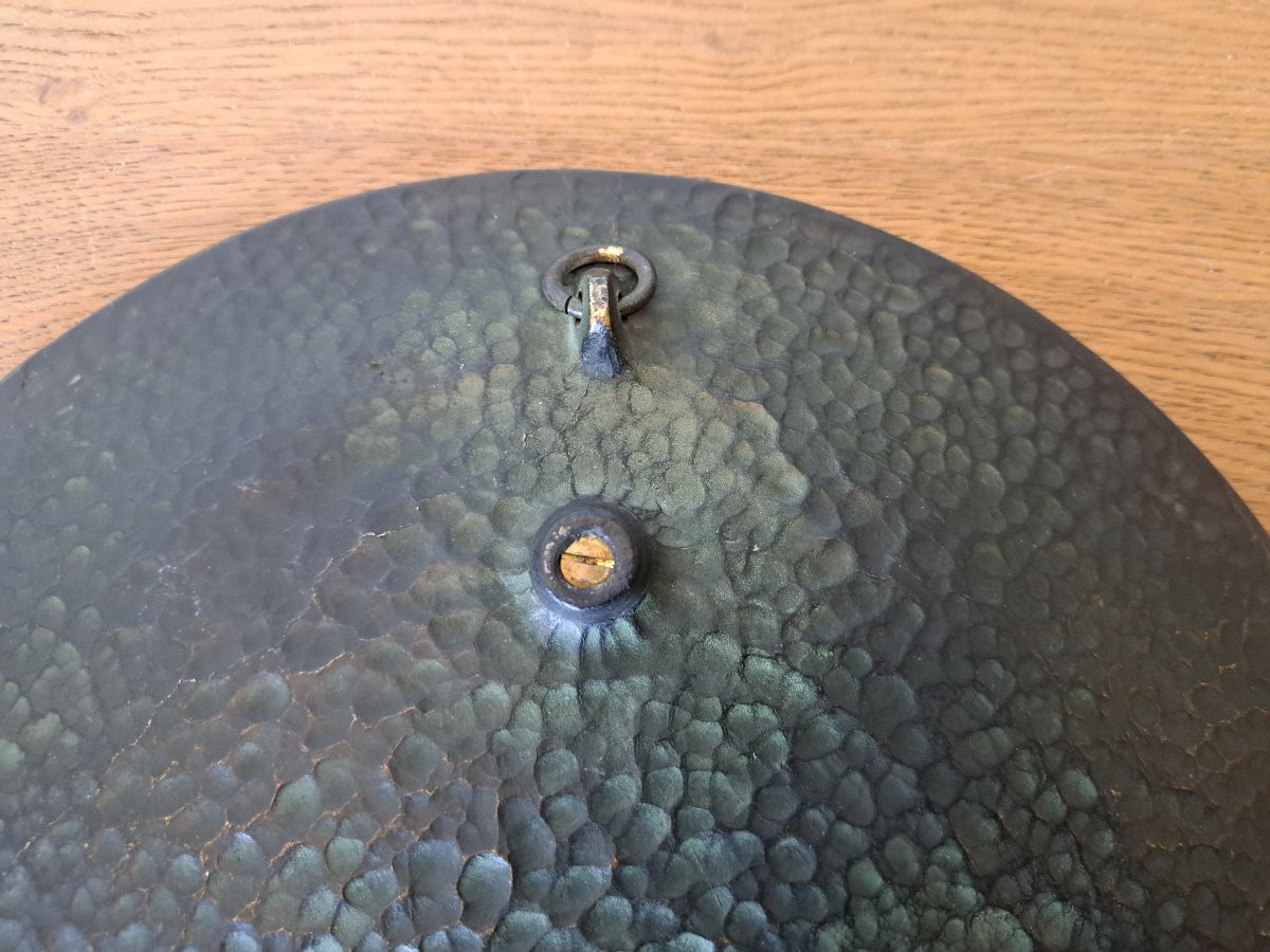 Max Le Verrier, Large Cup With Dolphins, Bronze, 20th Century. -photo-4