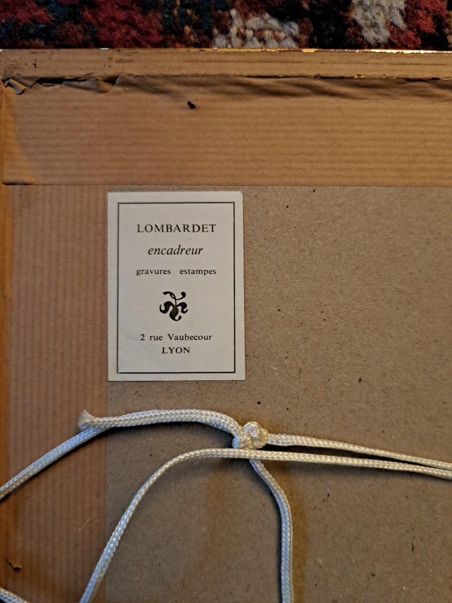 Seated Woman, Gouache, Signed, 20th Century. -photo-3