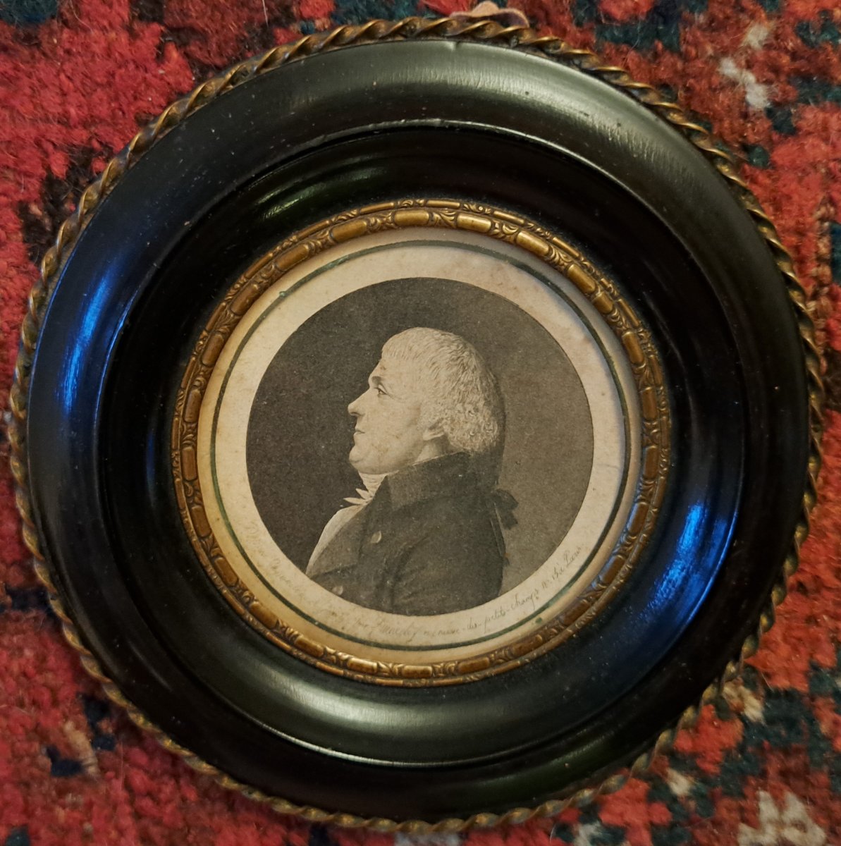 Portrait d'homme , Physionotrace , Fin XVIII°/Début XIX°. -photo-4