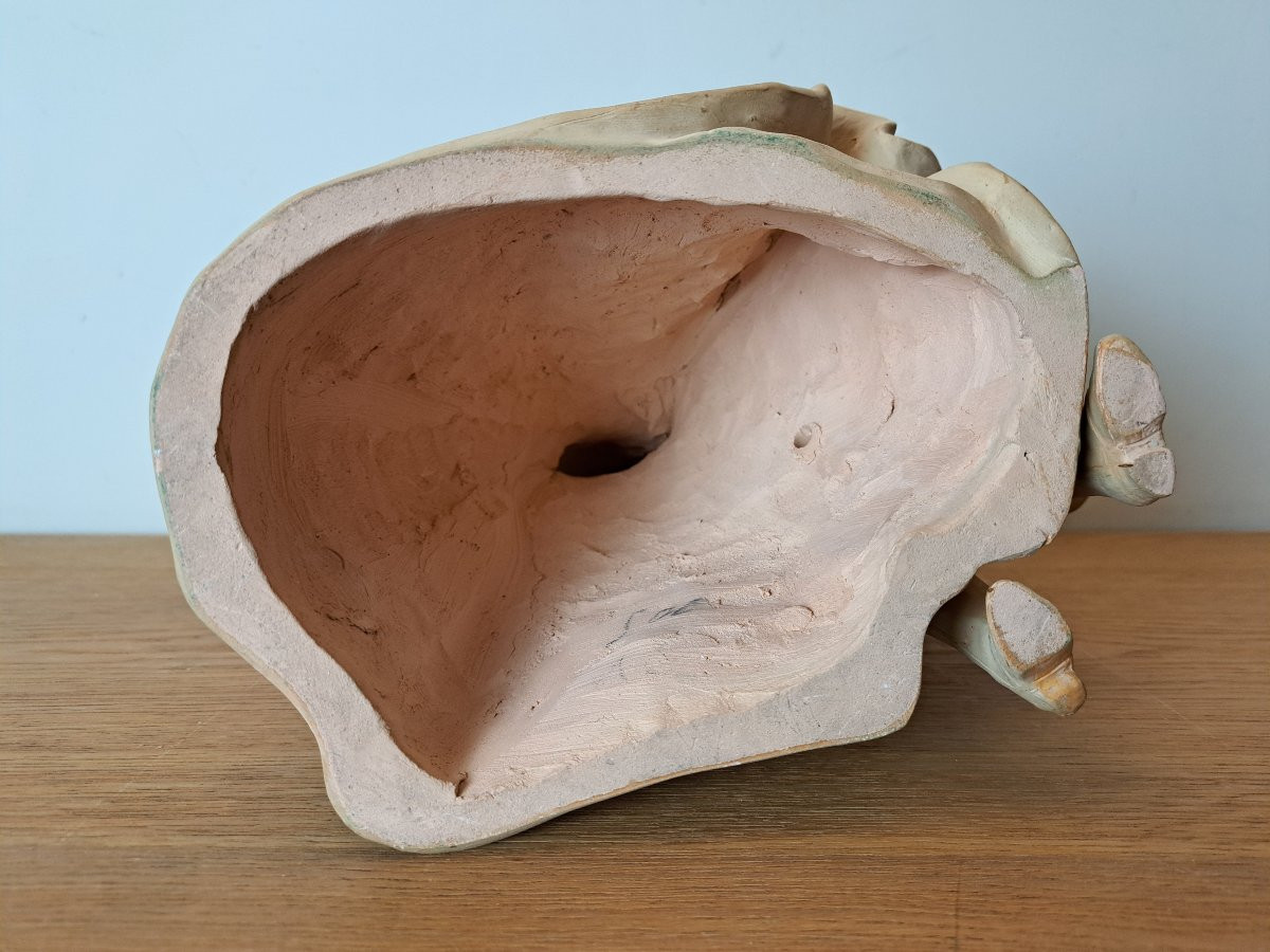 Armand Godard , Couple d'amoureux , Groupe en terre cuite , XX°. -photo-5