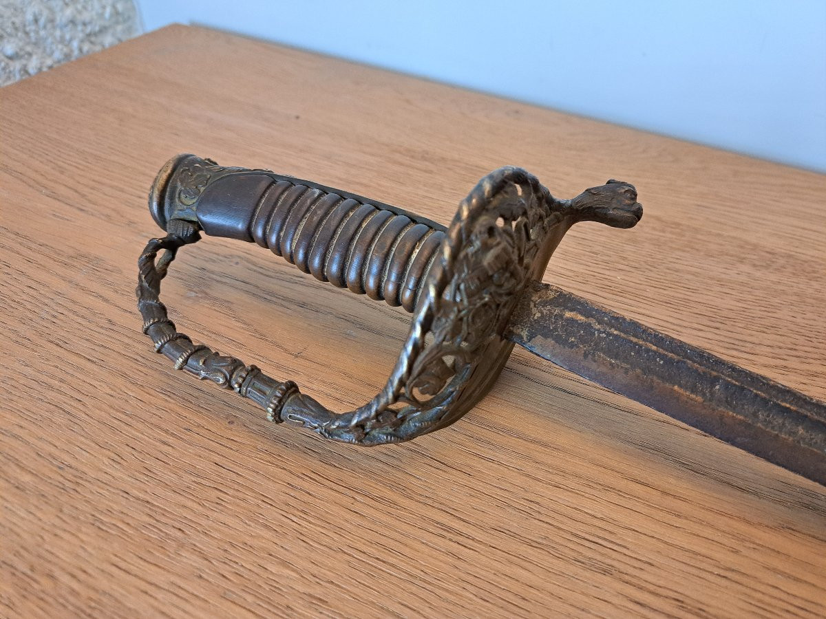 Naval Officer's Sword, 19th Century Period. -photo-2