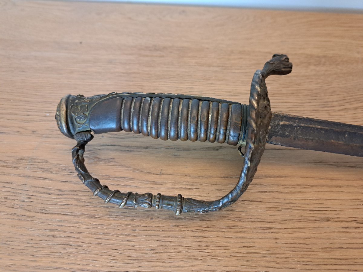 Naval Officer's Sword, 19th Century Period. -photo-3