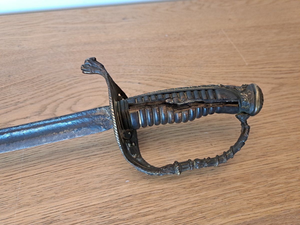 Naval Officer's Sword, 19th Century Period. -photo-4