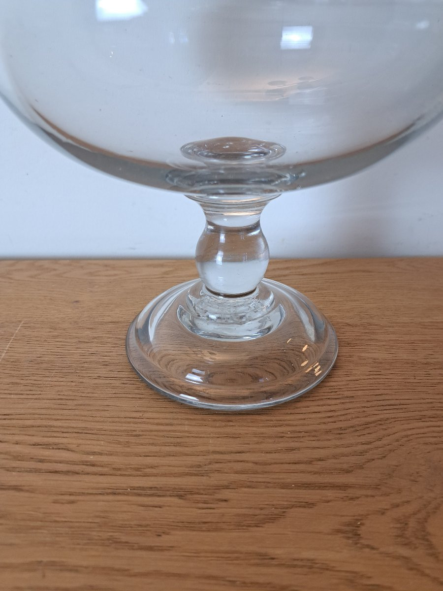 Leech Jar, Glass, 18th Century. -photo-3