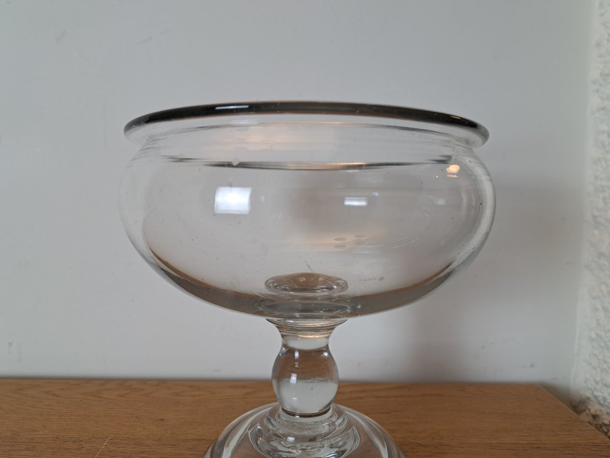 Leech Jar, Glass, 18th Century. -photo-3