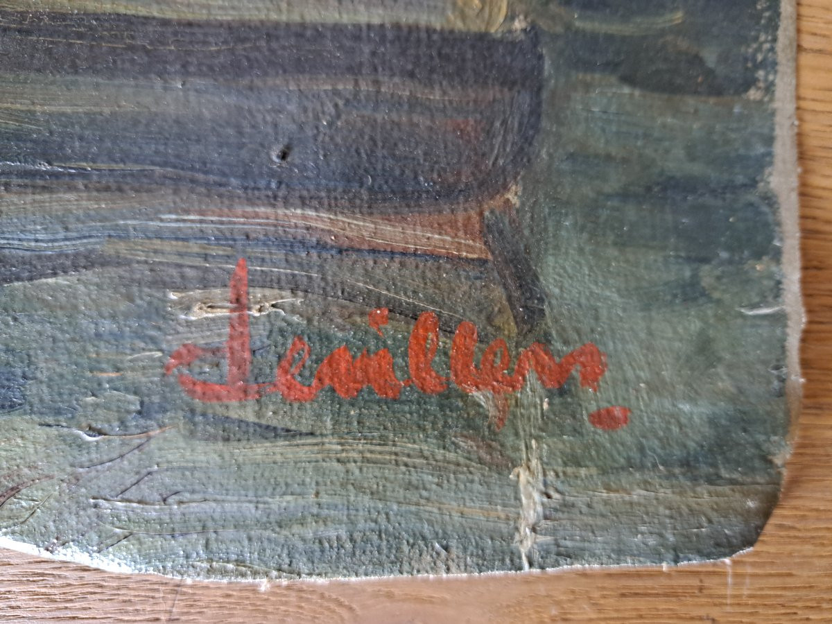 Belgian School, Nieuport, Oil On Canvas, Signed, 20th Century. -photo-1