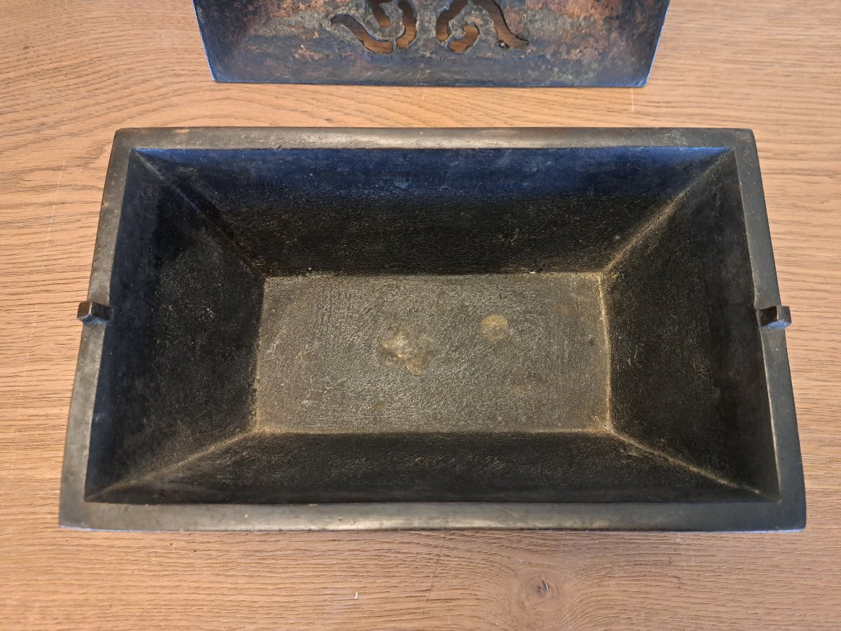 China, Incense Burner, Bronze, 19th Century. -photo-3