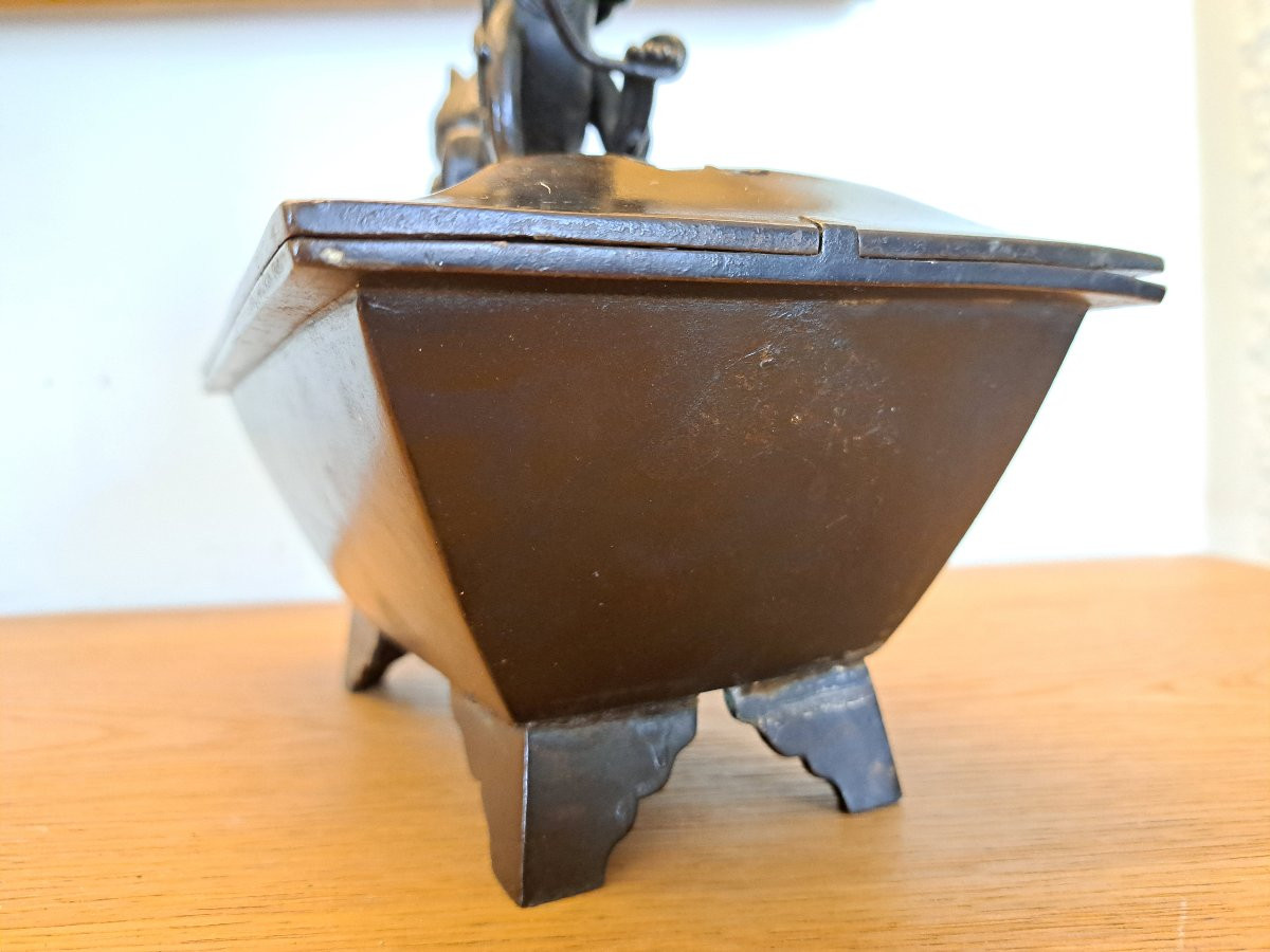 China, Incense Burner, Bronze, 19th Century. -photo-8