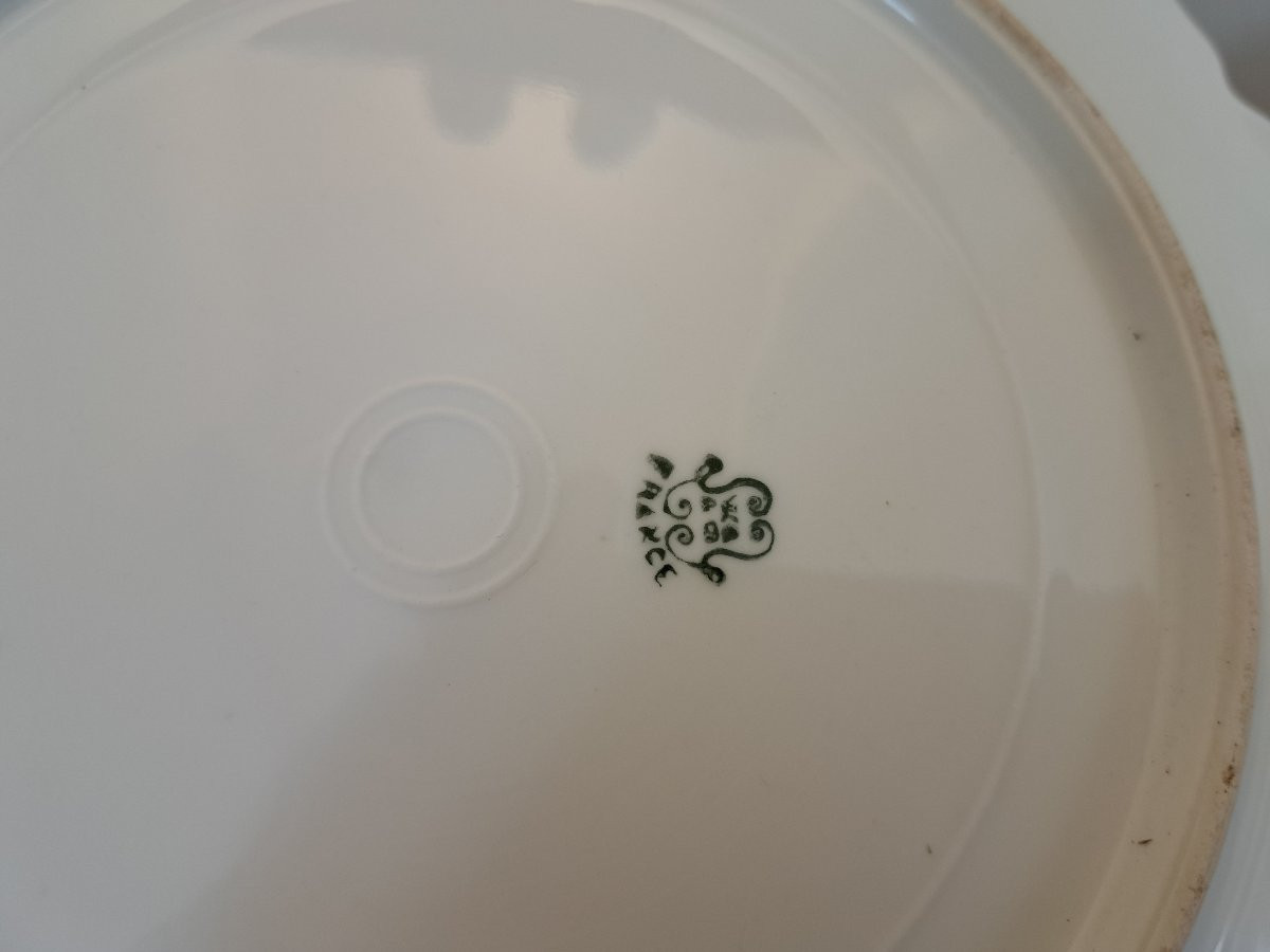 William Guérin , Paire d'assiettes , Poissons , Limoges , Début XX°. -photo-5
