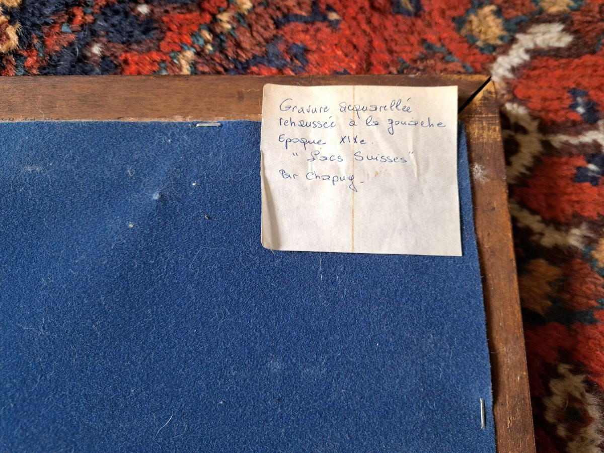 Paire de cadres , Placage d'acajou , Sycomore , XIX°. -photo-8