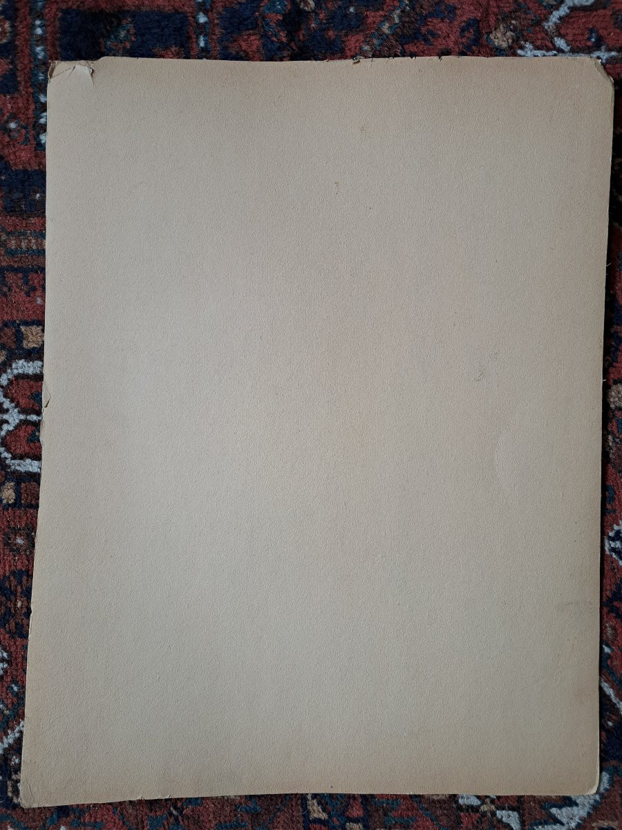 Grand dessin d'Architecture , Hotel de Saint Simon , Angoulême, XX°. -photo-6