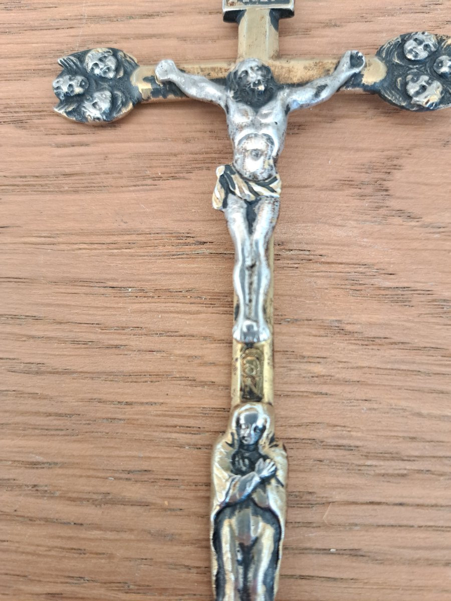 Pectoral Cross, Silver And Vermeil, 18th Century. -photo-4