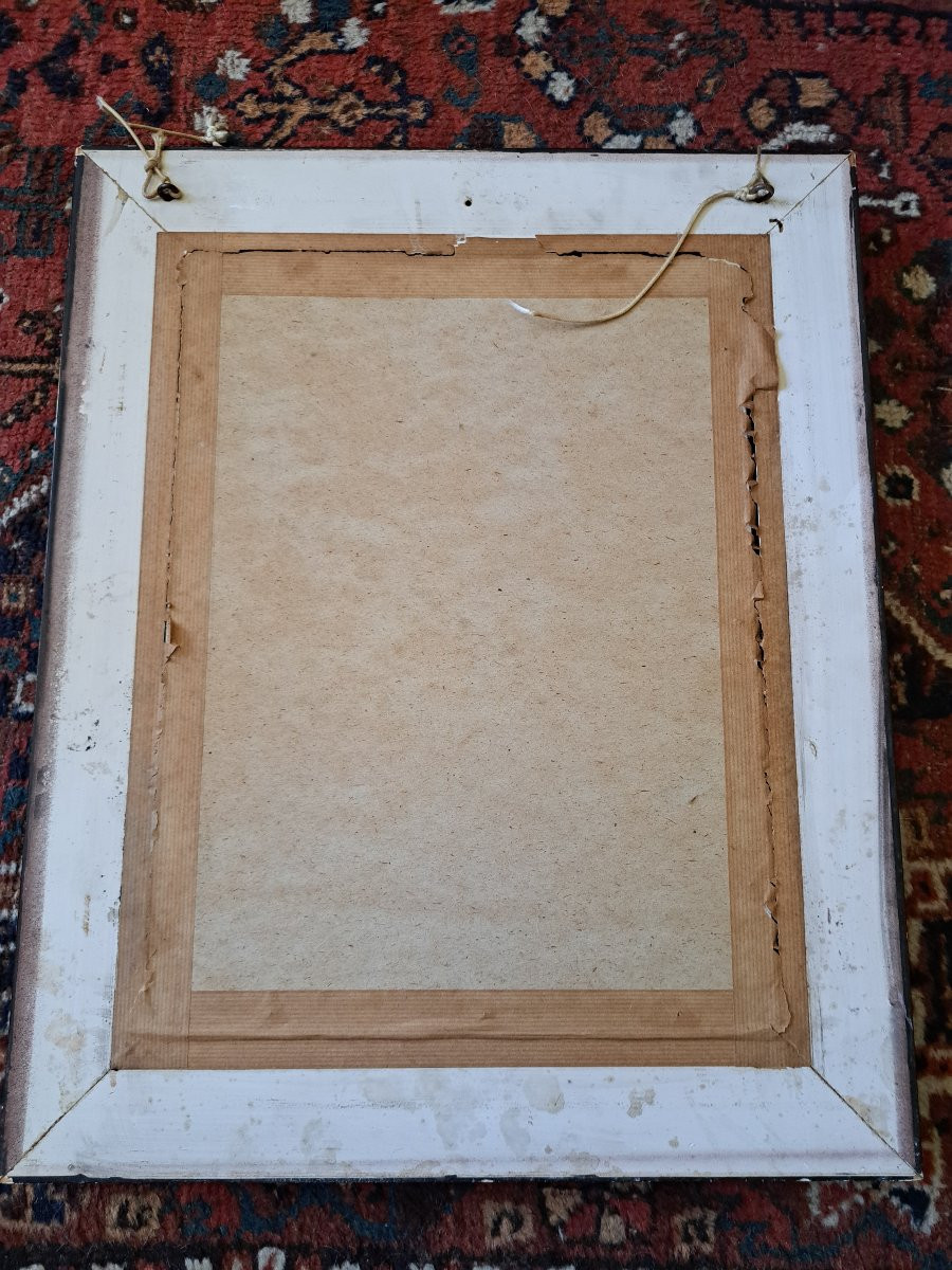 Georges Claude Michelet , Elégante au parc , Pastel , Fin XIX°/Début XX°. -photo-7