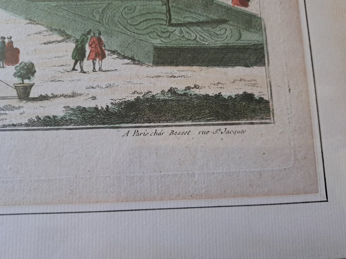 Perspective Of Cardinal Porto-carrero's View Of A Vineyard , Optical View , 18th Century.-photo-1