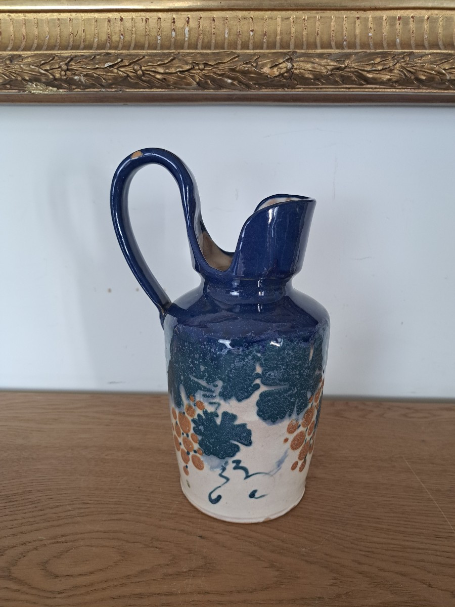 Léon Elchinger , Pichet , Céramique , Art Nouveaux , Début XX°. 