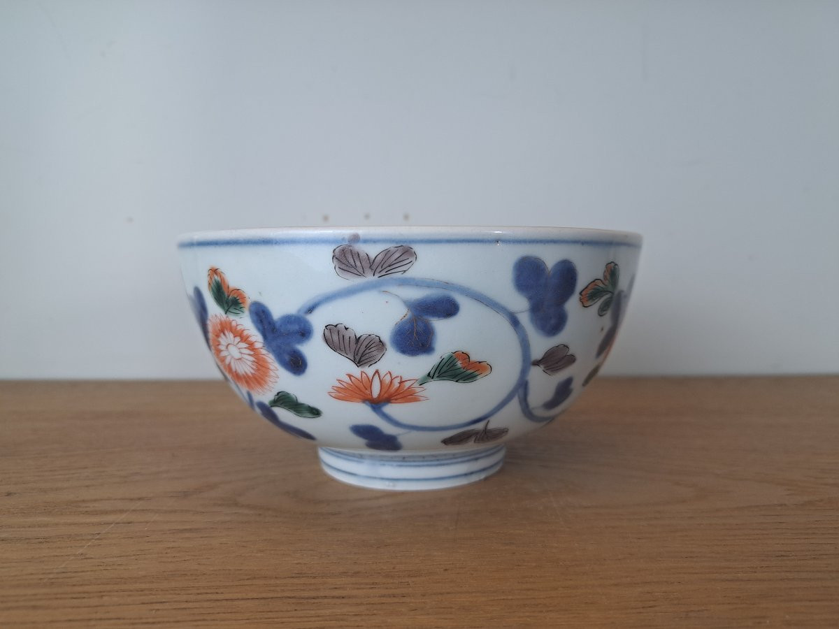 Japon , Grand bol , Porcelaine , XVIII°. -photo-2