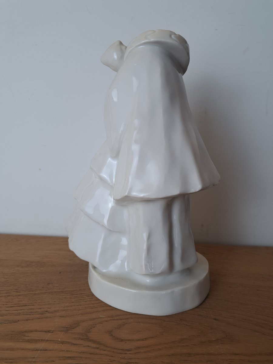 Edouard Marcel Sandoz et Haviland , Pierrot et Colombine , Porcelaine de Limoges , Début XX°. -photo-1