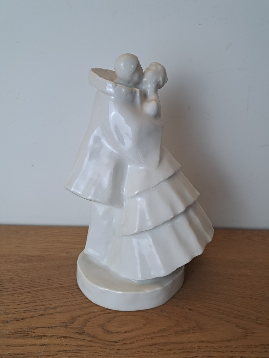Edouard Marcel Sandoz et Haviland , Pierrot et Colombine , Porcelaine de Limoges , Début XX°. 