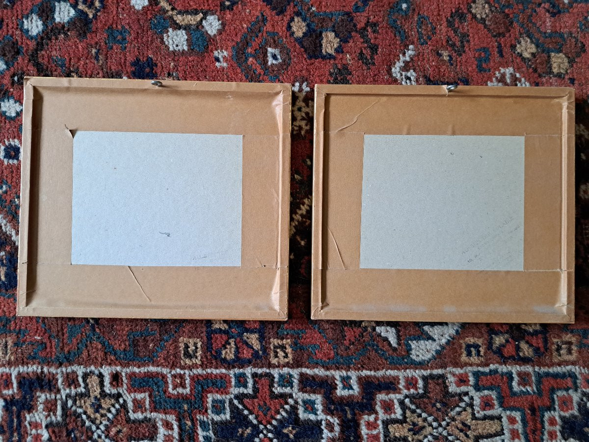 Japan , Pair Of Prints , Early XX°.-photo-3