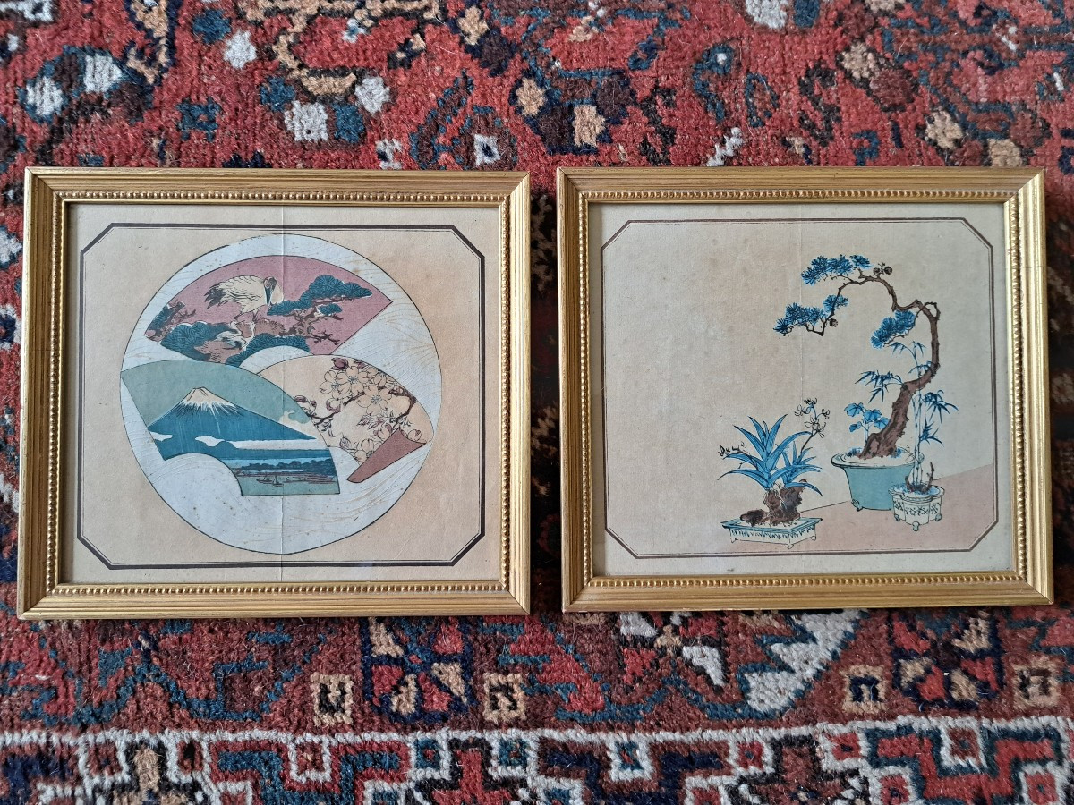 Japan , Pair Of Prints , Early XX°.