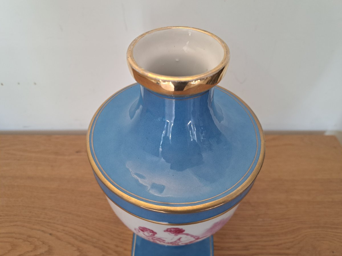 Sèvres , Vase , Amalthée Goat , Porcelain , XIX°.-photo-5