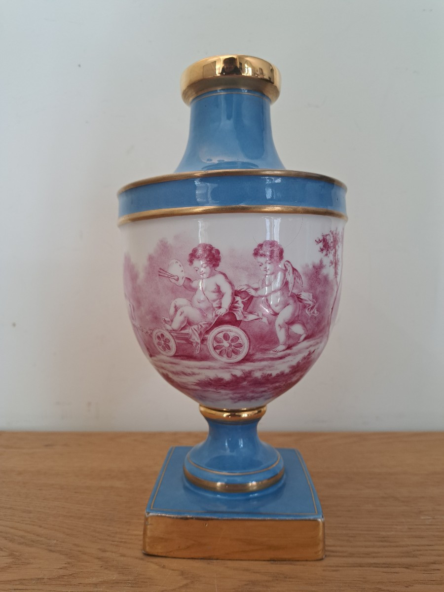 Sèvres , Vase , Amalthée Goat , Porcelain , XIX°.