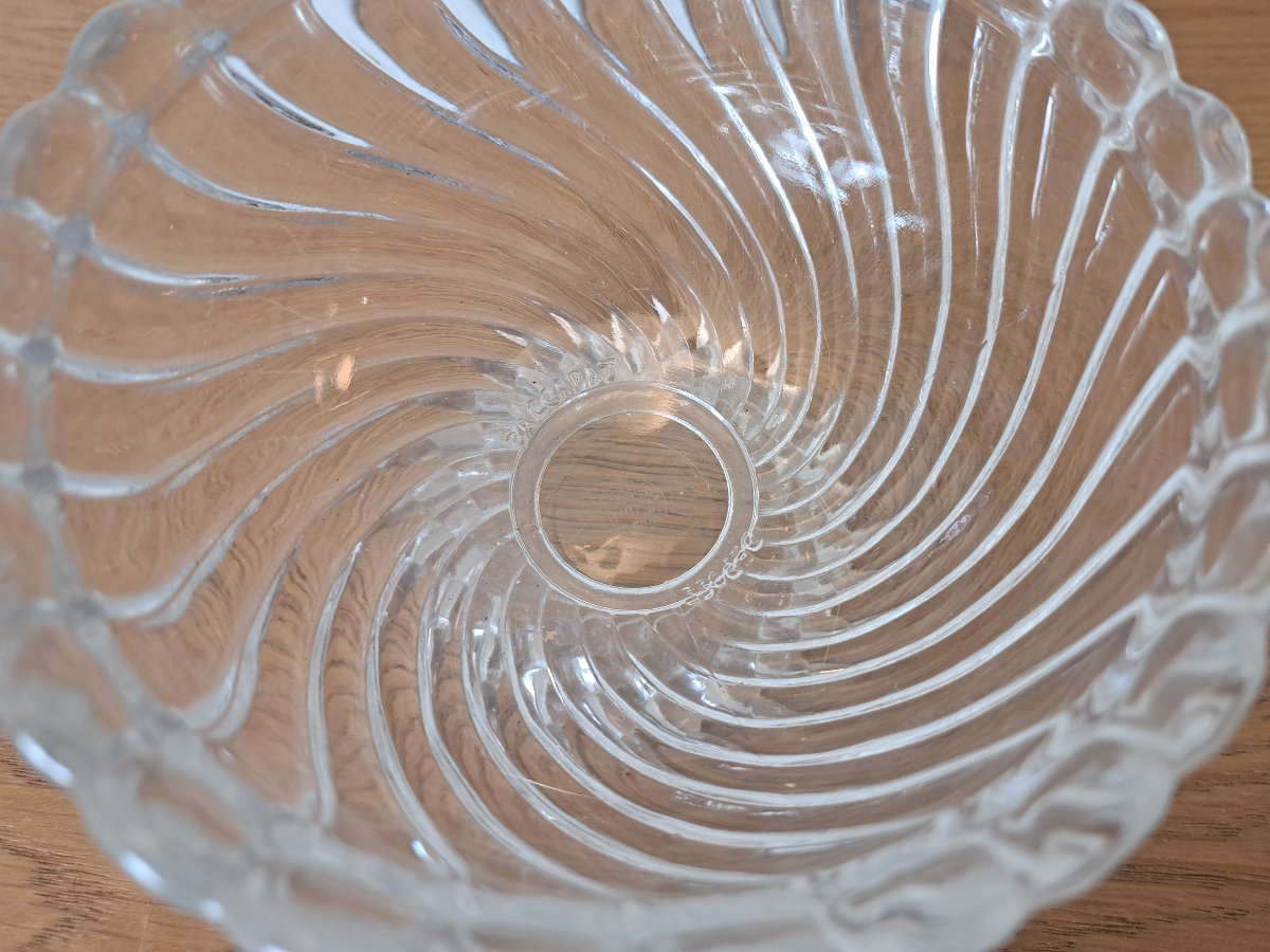Baccarat , Drageoir , Cristal moulé , XX°. -photo-2