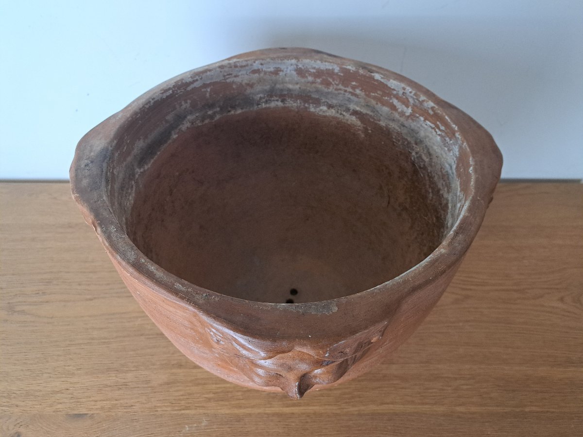 Gpa , Art Nouveau Pot Cover , Terracotta , XX°.-photo-2