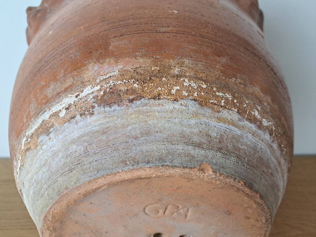 Gpa , Art Nouveau Pot Cover , Terracotta , XX°.-photo-6