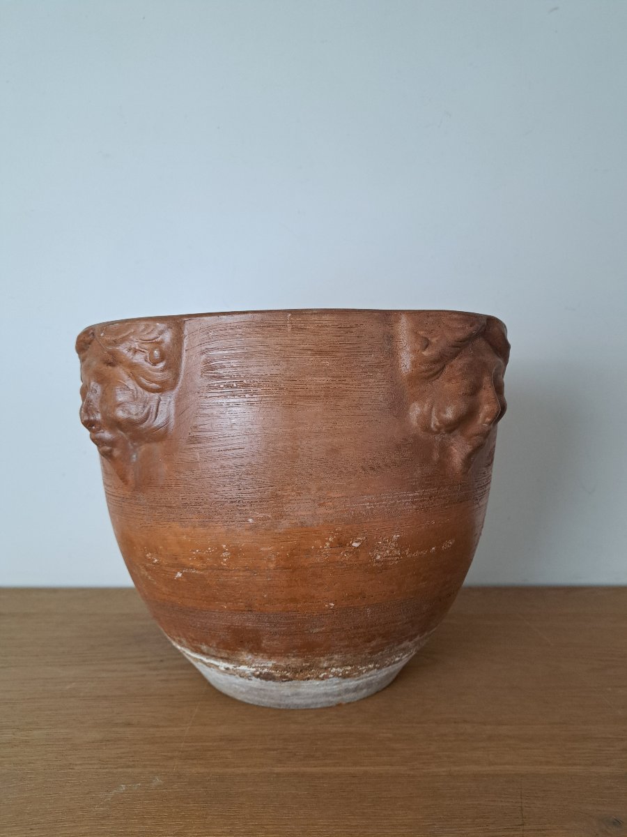 Gpa , Art Nouveau Pot Cover , Terracotta , XX°.