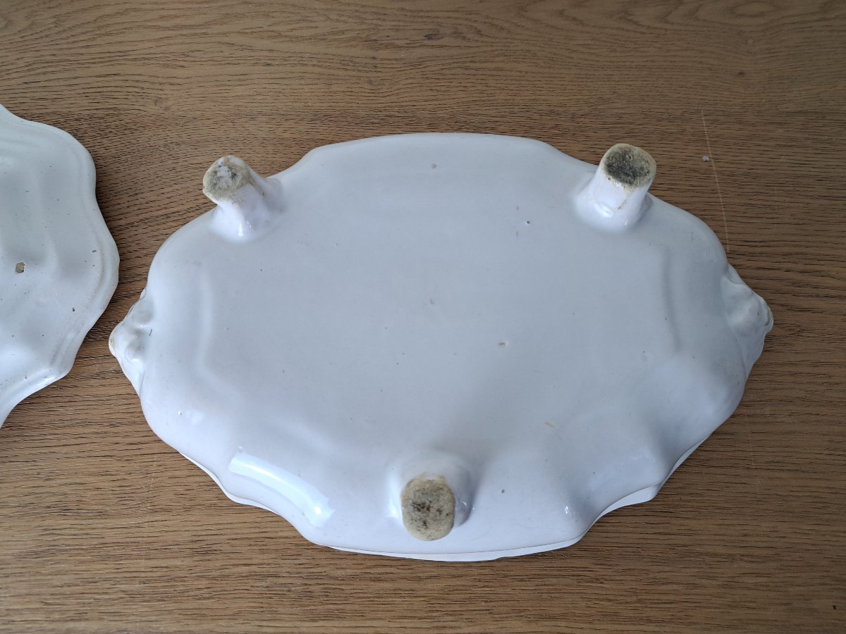 Moustiers , Soup Tureen , White Earthenware , 18th Century.-photo-8